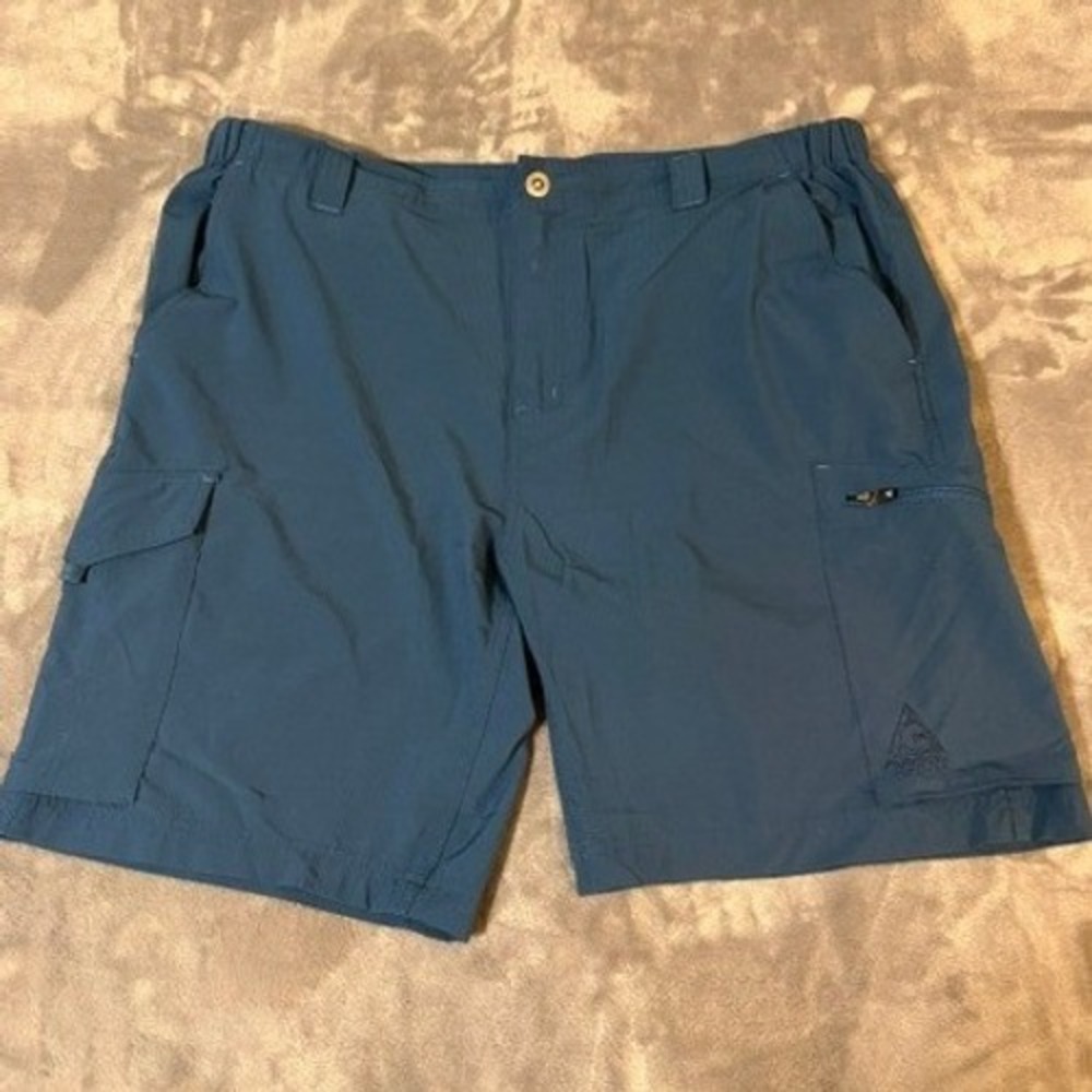 Gerry Performance Stretch Cargo Shorts Mens 40 Blue Lightweight Quick Dry EUC